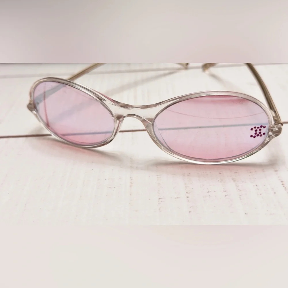 Vintage Chanel Pink Mirrored Sunglasses